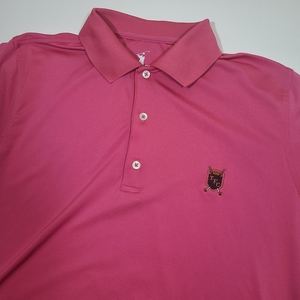 Mens Polo F&G Tech Medium Pink Golf‎ TFC Club